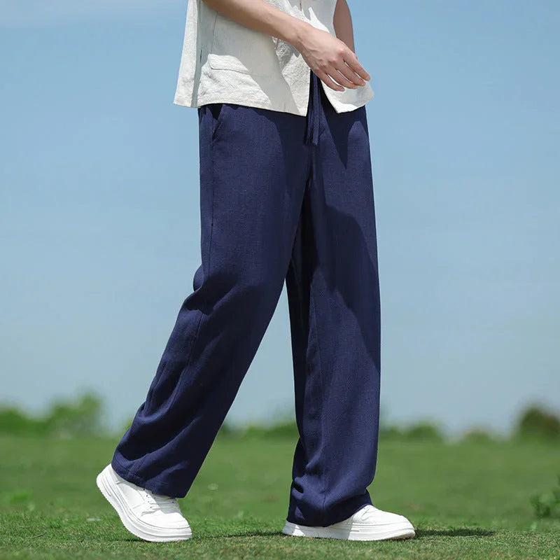 Loose Straight Men's Casual Trousers Spring And Summer - VAleG