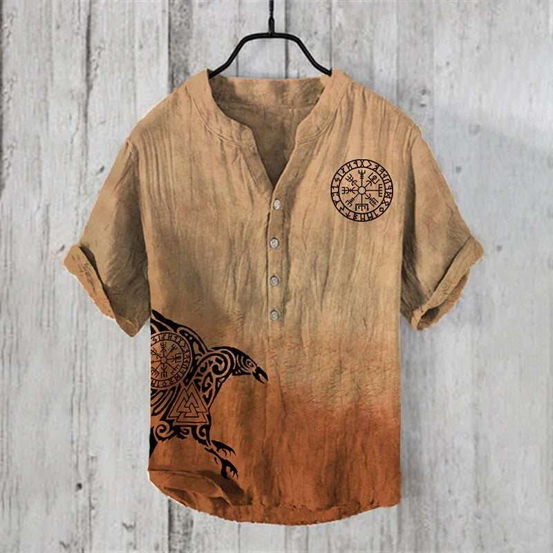 Plus Size Digital Printing Men's Short Sleeve - VAleG