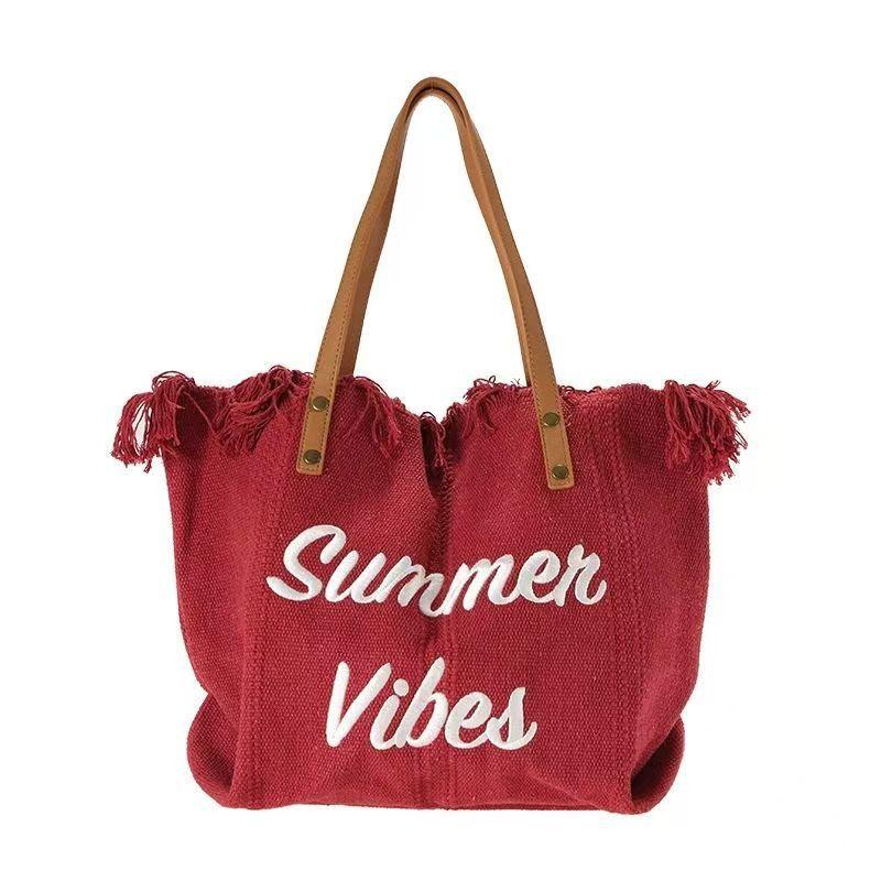 Gradient Color Women's Tote Beach Bag - VAleG