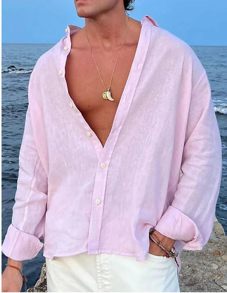 Men's Outdoor Daily Shirts, Holiday Streetwear, Basic Casual - VAleG