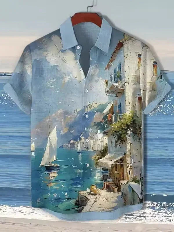 Fashion Personality Men's Art Pattern Shirt - VAleG