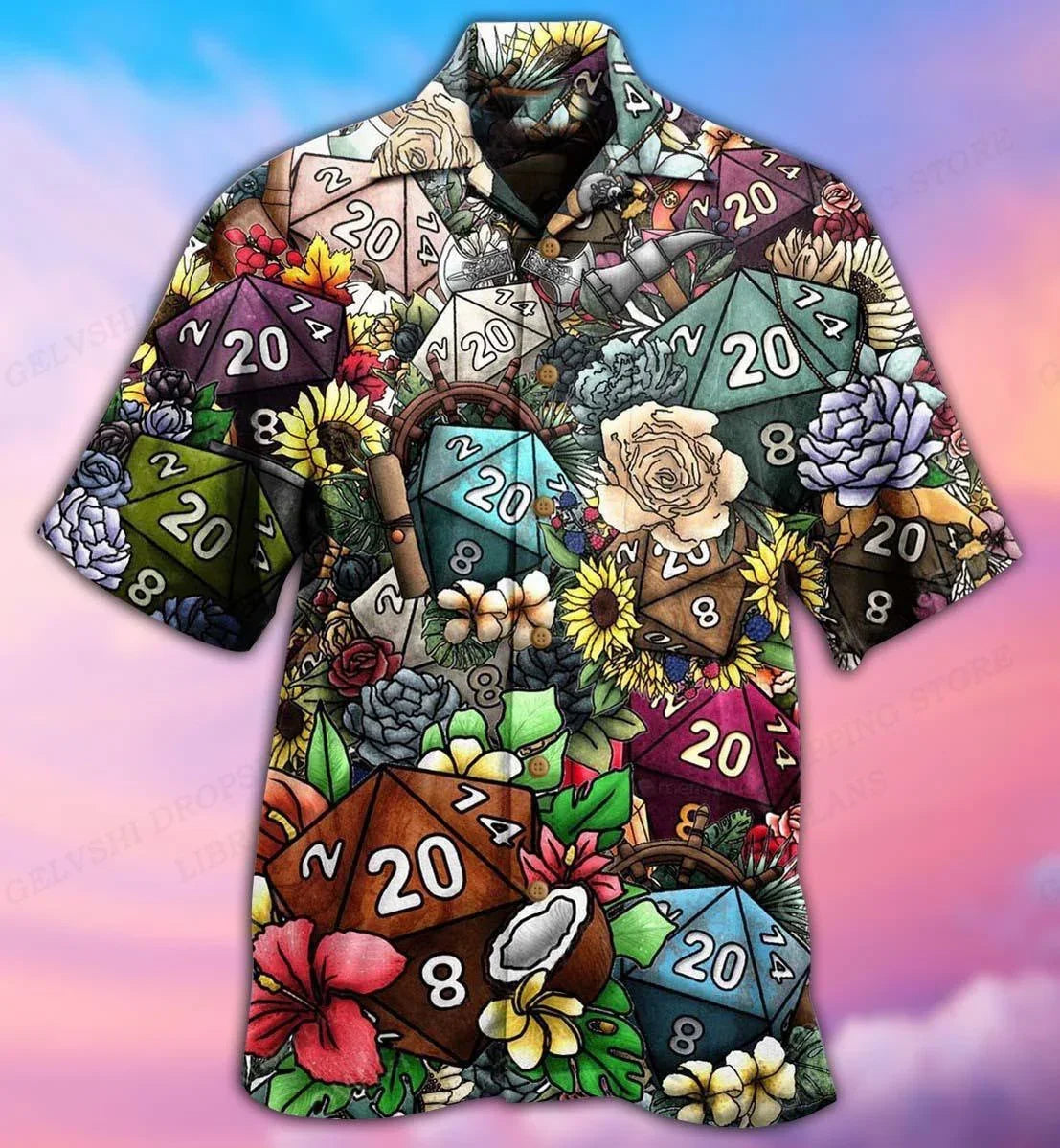 Fashion Bus Pattern Summer Men's Casual Shirt - VAleG