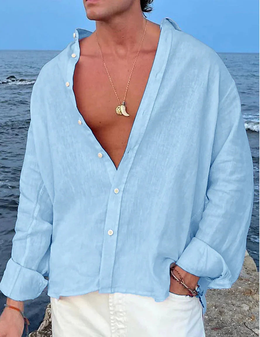 Men's Outdoor Daily Shirts, Holiday Streetwear, Basic Casual - VAleG