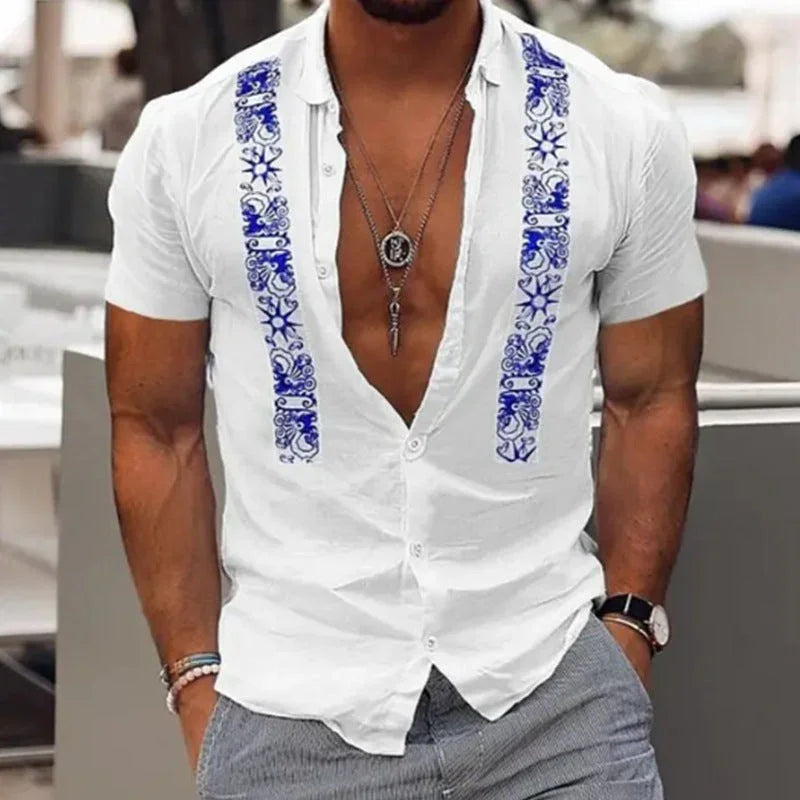 Camicia hawaiana uomo diversi colori – VAleG - VAleG