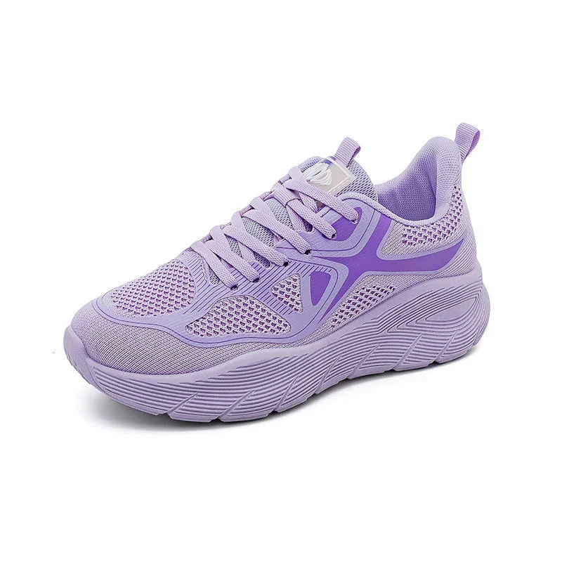 Rubber Cloth Men's And Women's Breathable Running Shoes - VAleG