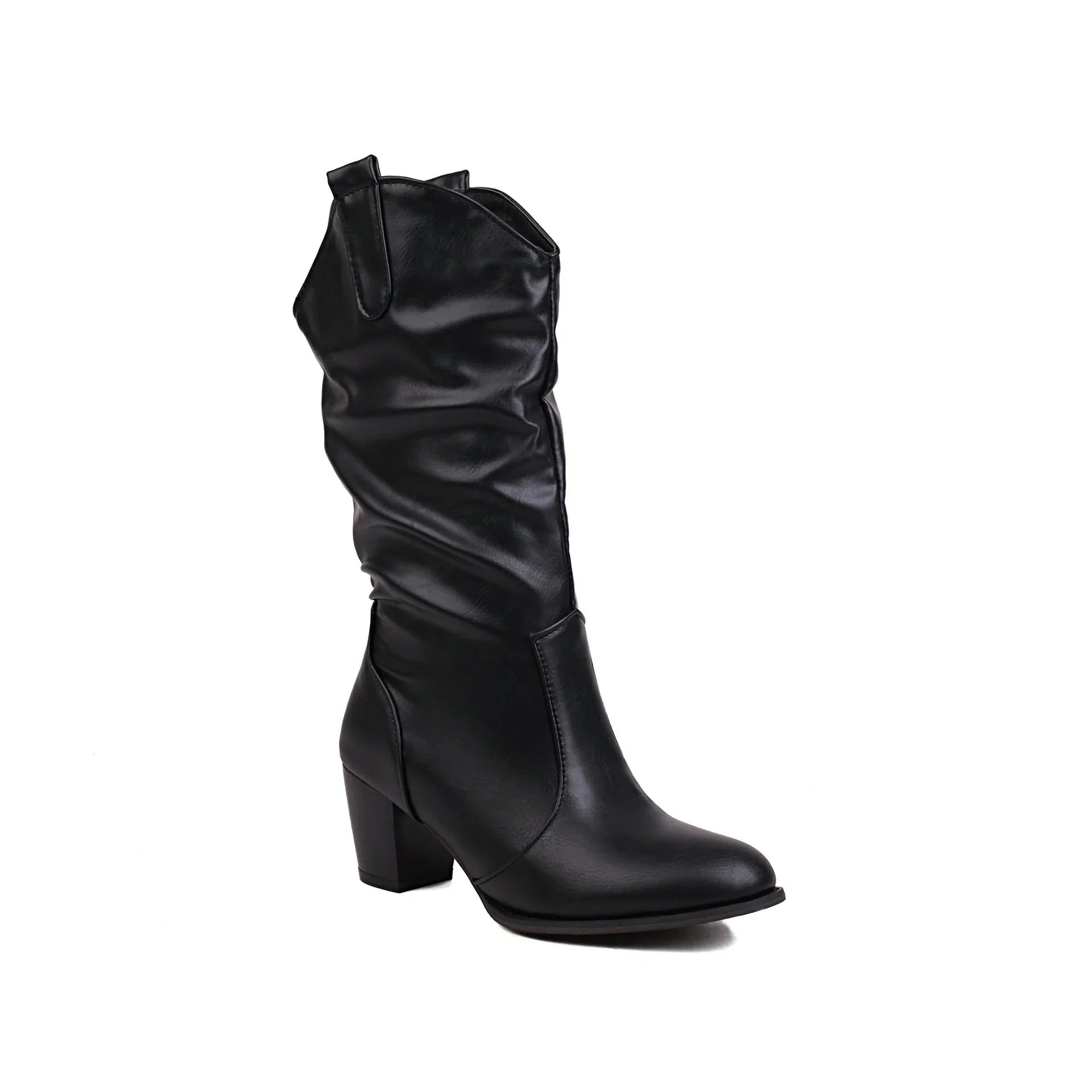 Simple Women's Fashion Leather Boots - VAleG