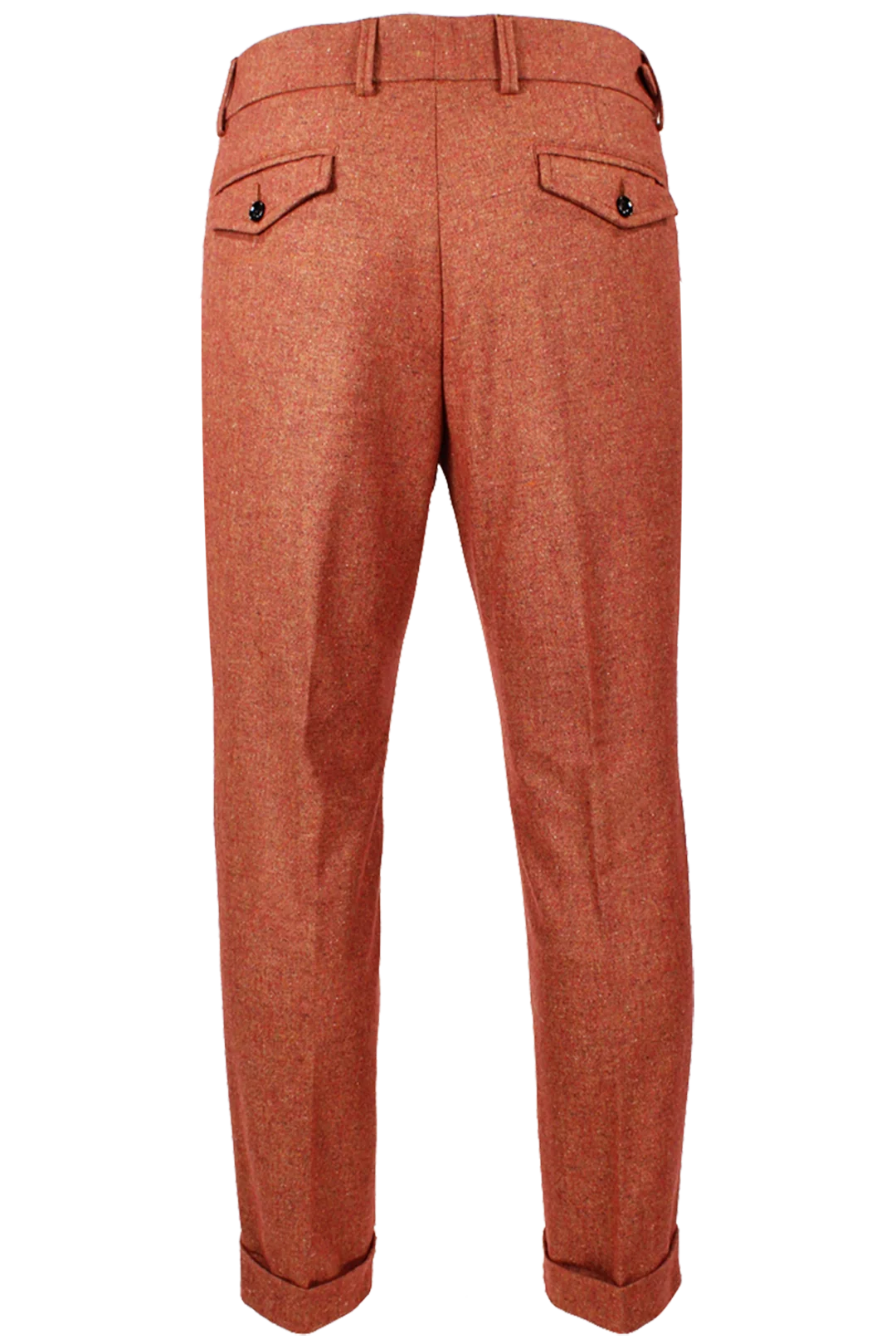 Pantalone Uomo con Due Pinces in Lana Aragosta - Sartoria Italiana