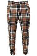 Pantalone con Pince in Lana Tartan - Made in Italy | PROGETTO DUE
