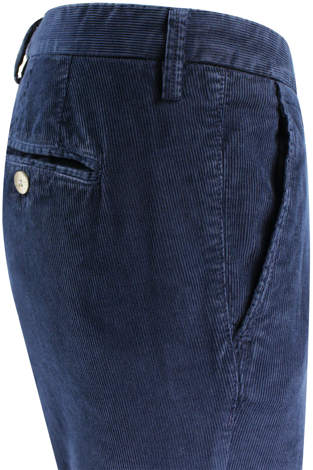 Pantalone in Velluto Millerighe Blu - Made in Italy | PROGETTO DUE
