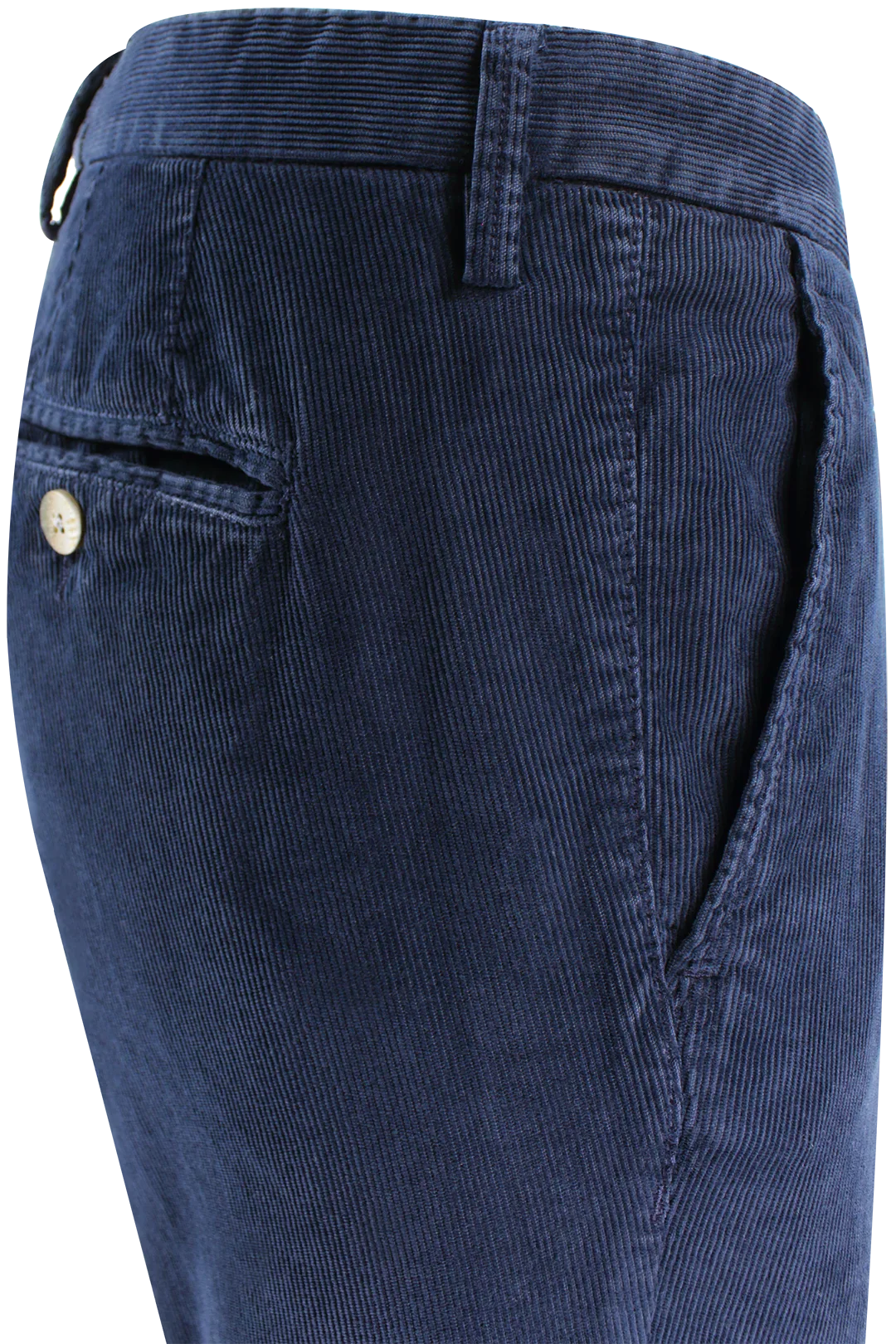 Pantalone in Velluto Millerighe Blu - Made in Italy | PROGETTO DUE
