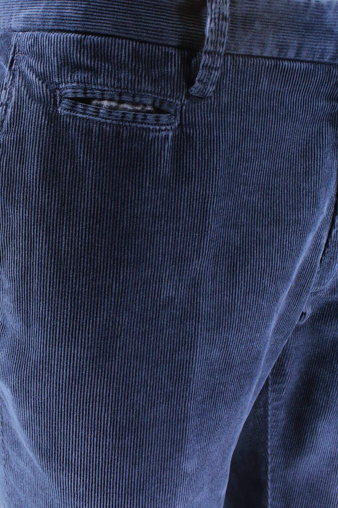 Pantalone in Velluto Millerighe Blu - Made in Italy | PROGETTO DUE