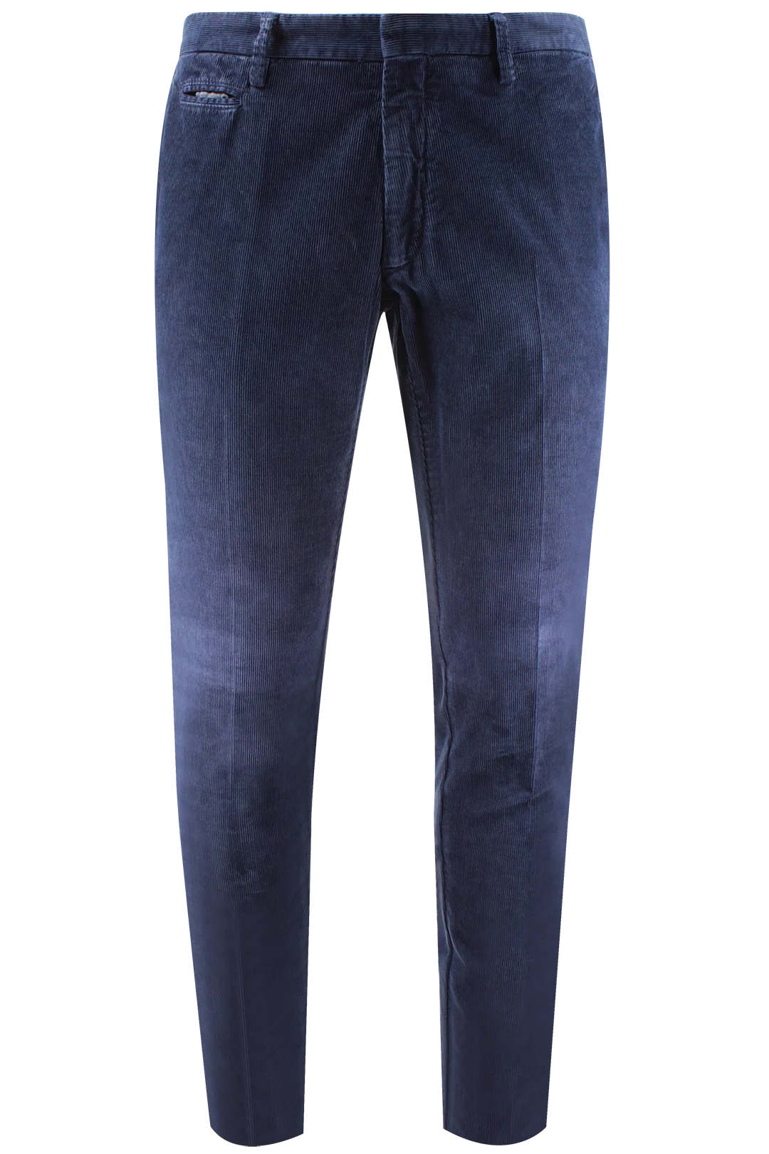 Pantalone in Velluto Millerighe Blu - Made in Italy | PROGETTO DUE