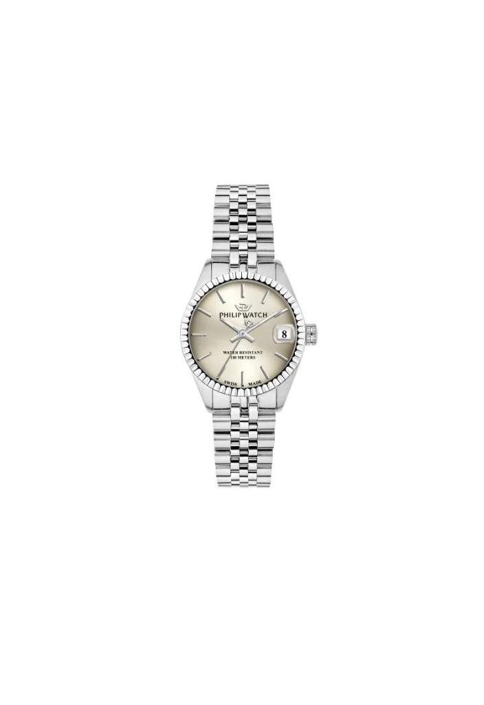 Philip Watch Caribe – Quarzo Swiss Made, quadrante avorio, 31mm – R8253597548