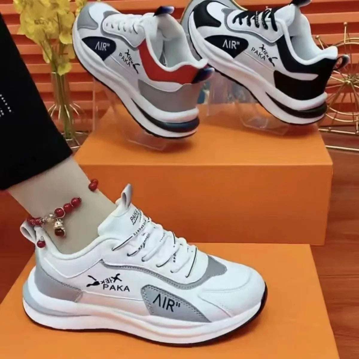 Women's Leather Breathable Soft Bottom Casual Shoes - VAleG