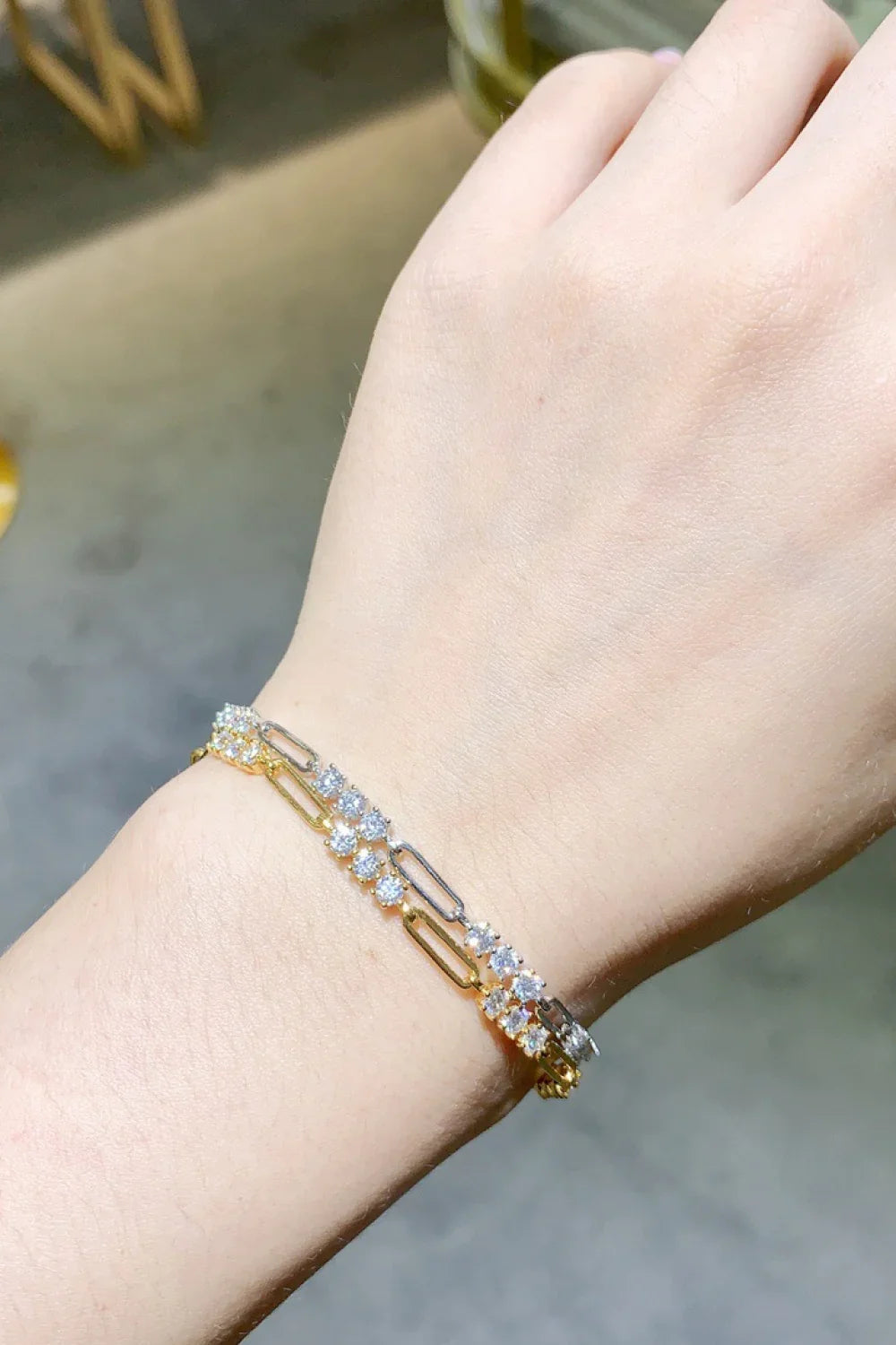 1.8 Carat Moissanite 925 Sterling Silver Bracelet - VAleG