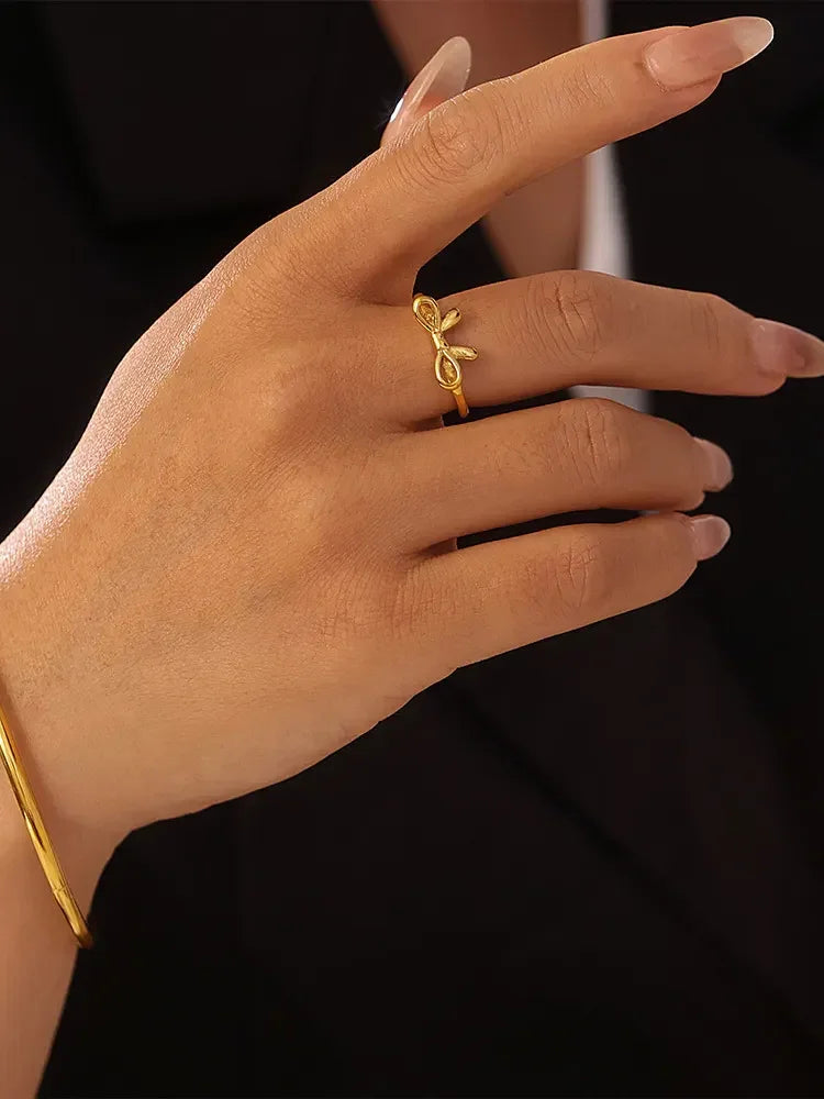 Stainless Steel Bow Ring - VAleG