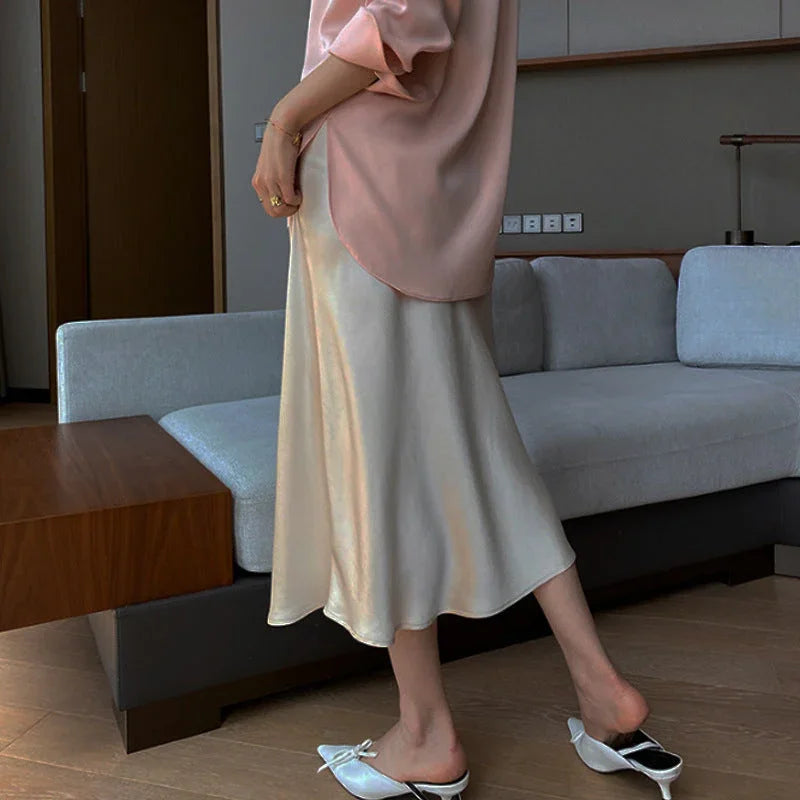 Cold Style French Style Solid Color Skirt Women's Clothing - VAleG