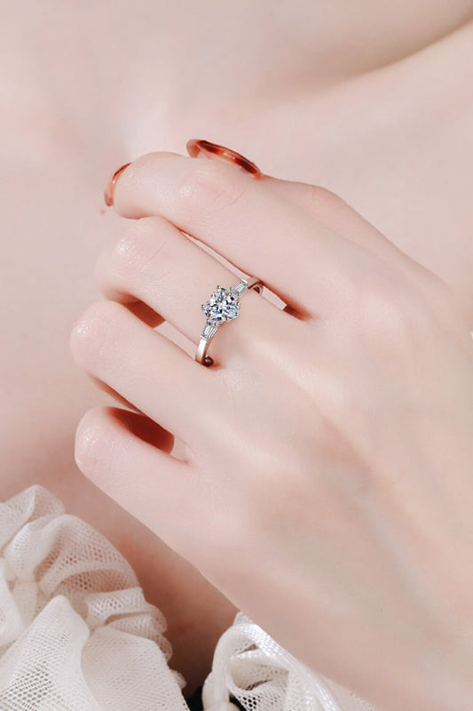 1.2 Carat Moissanite Heart Ring - VAleG