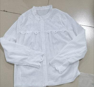 Autumn New Women's Lace Stitching Shirt Women - VAleG
