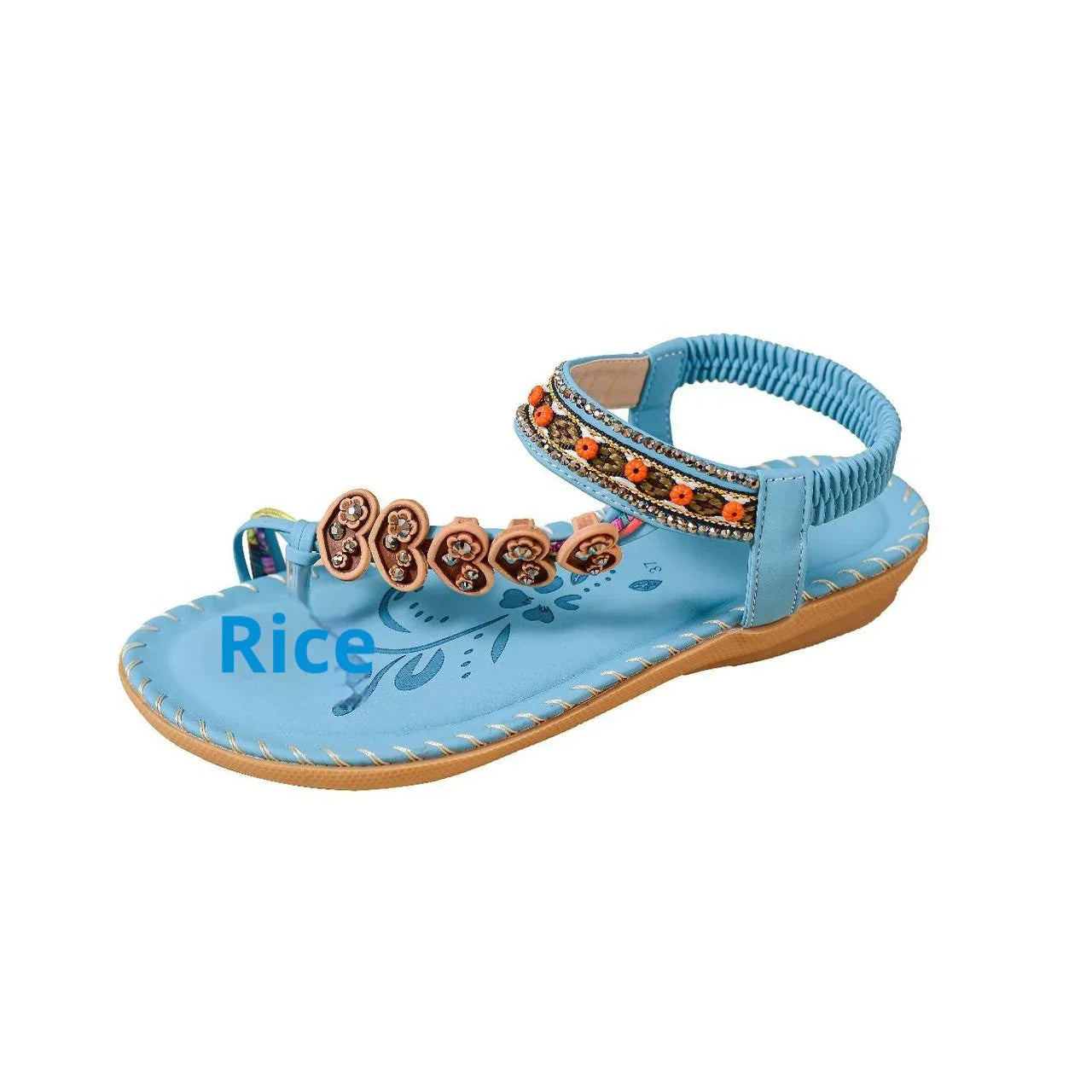 Women's Bohemian Stylish Beach Flat Sandals - VAleG