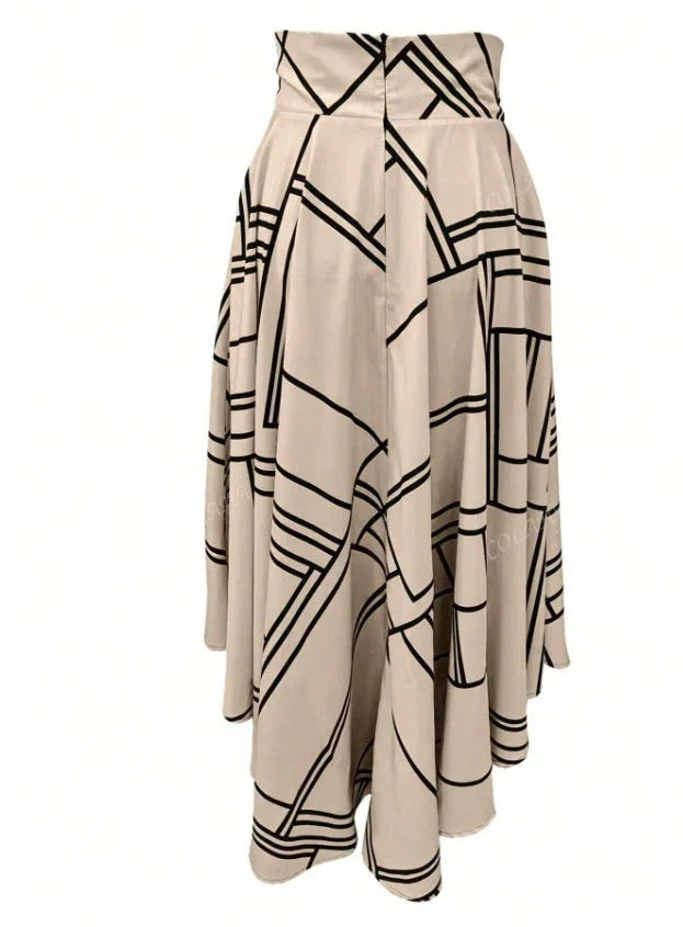Women's Solid Color Simple Daily Slit Skirt - VAleG
