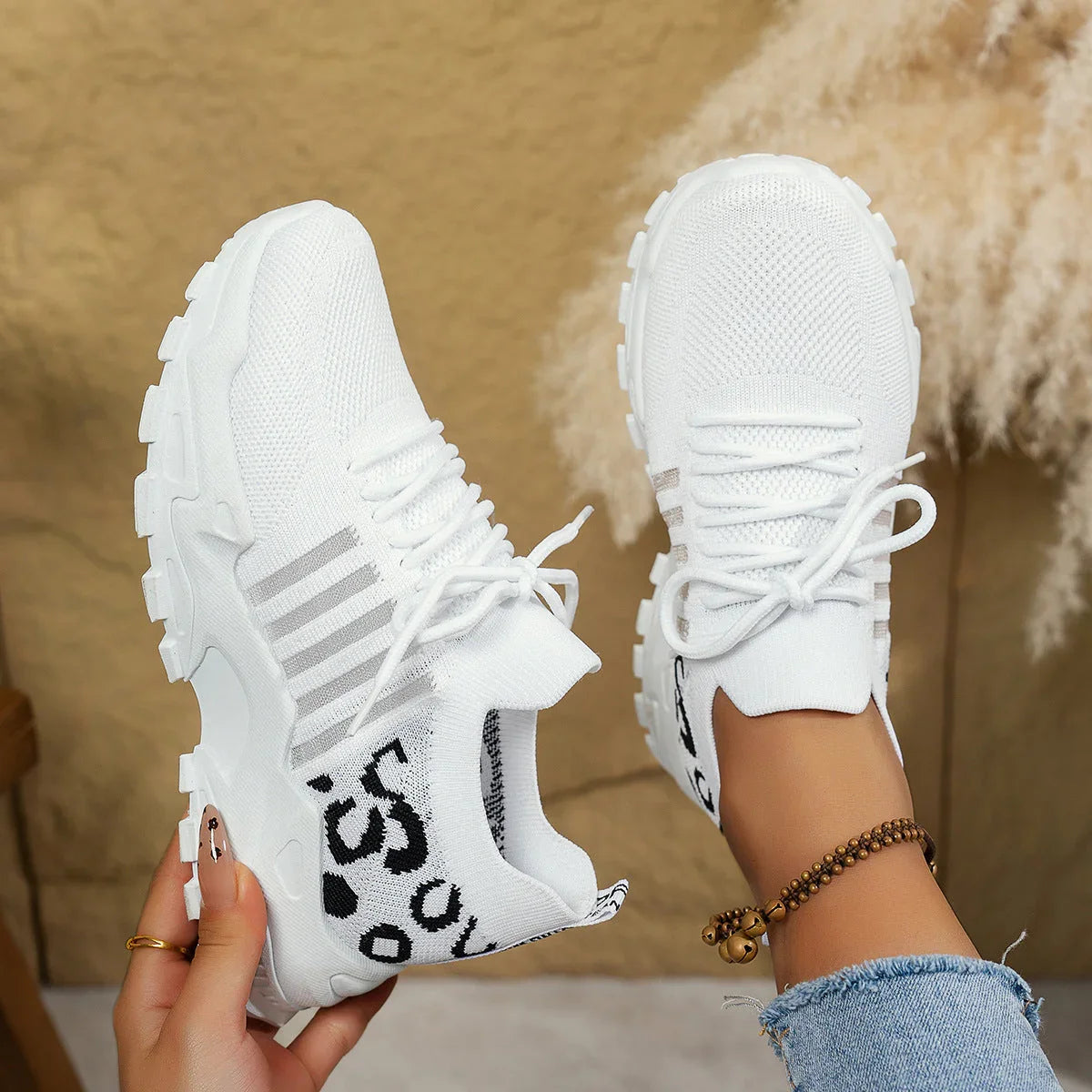 Fashionable Mesh Breathable Sports Casual Shoes - VAleG