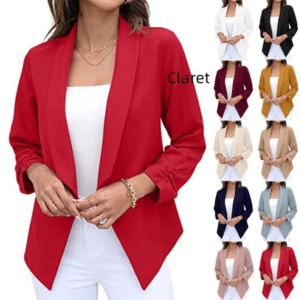 Women's Blazer Free Iron Casual Professional Suit - VAleG
