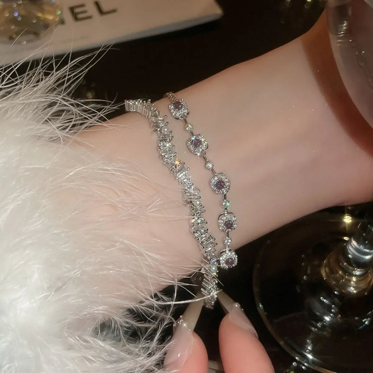 Copper Zircon Bracelet - VAleG