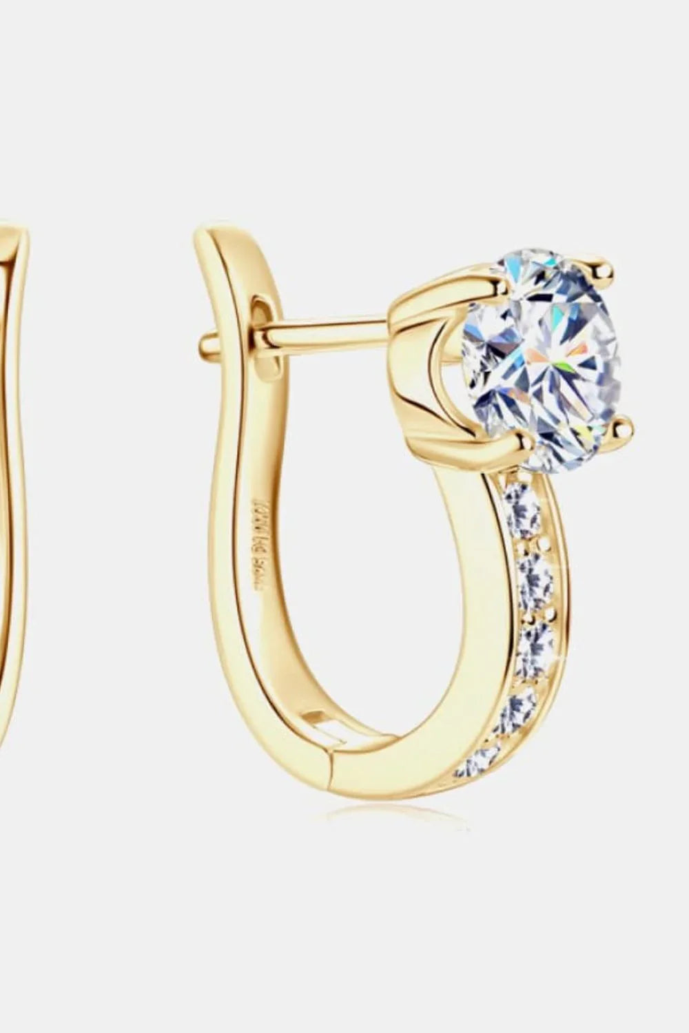 2 Carat Moissanite 925 Sterling Silver Earrings - VAleG