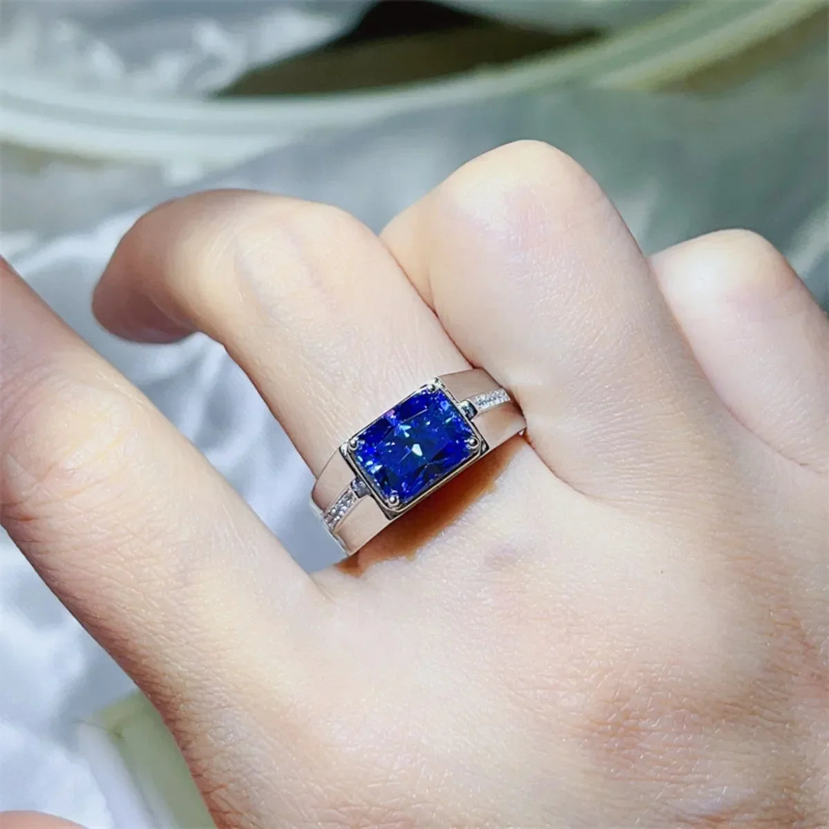 2 Carat Moissanite 925 Sterling Silver Ring - VAleG