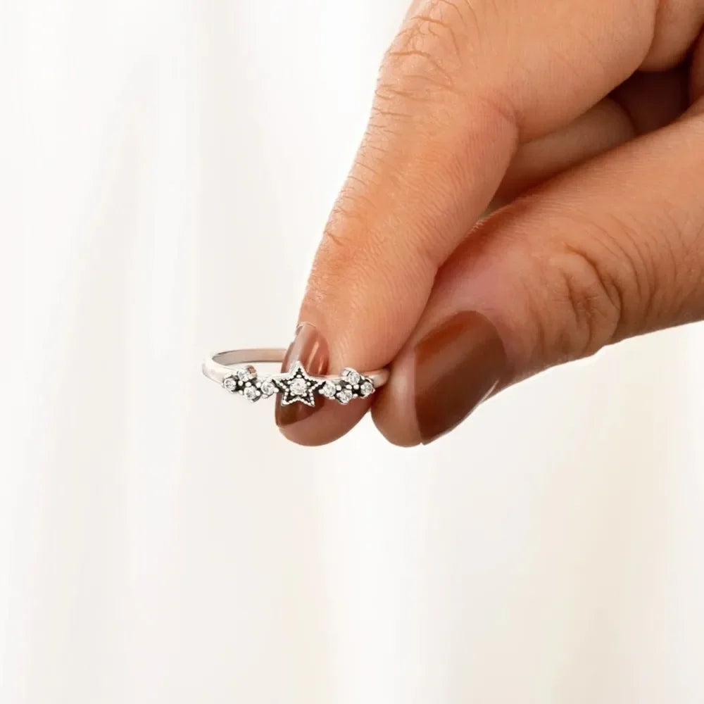 925 Sterling Silver Star Ring - VAleG