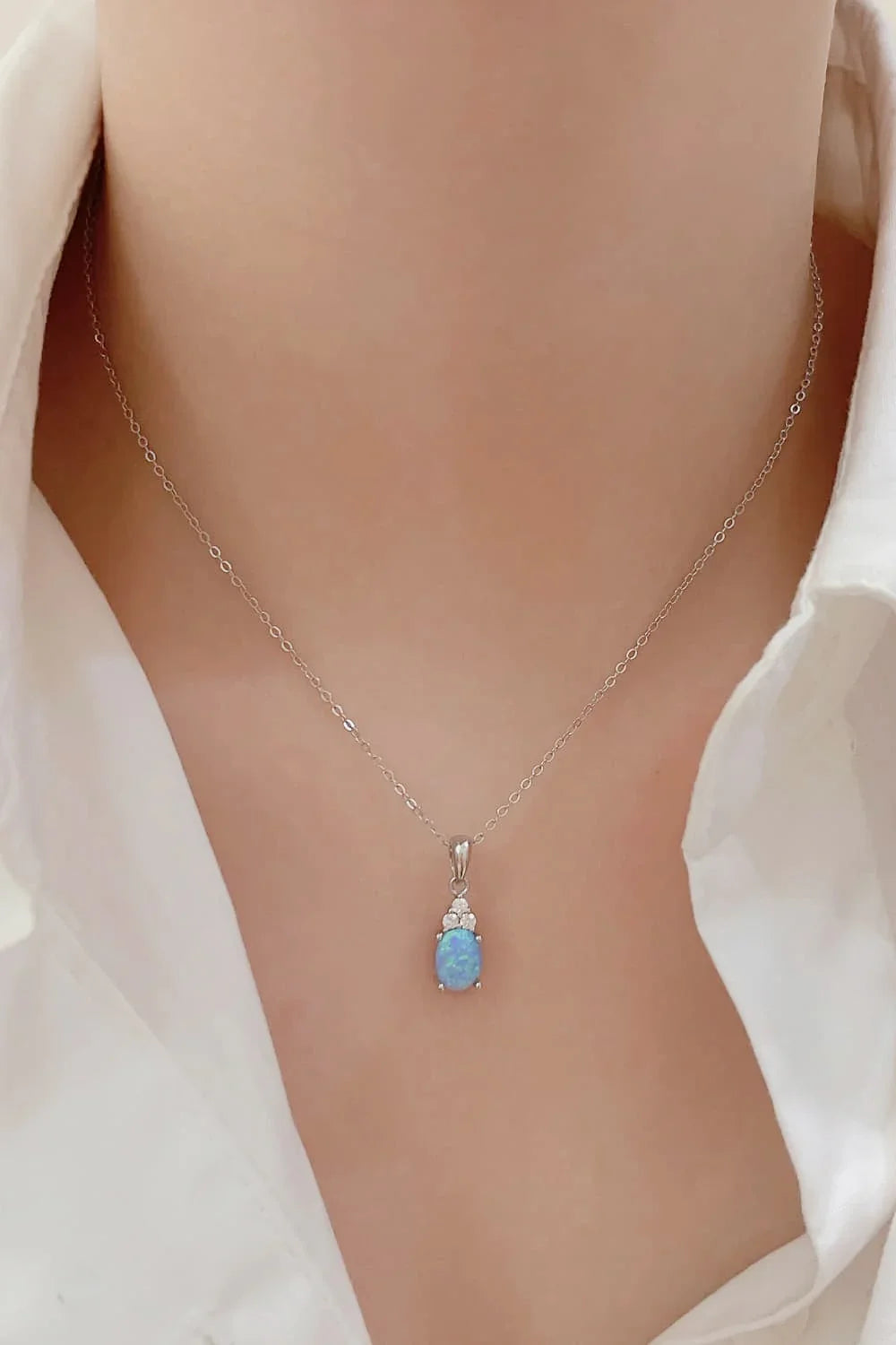 Find Your Center Opal Pendant Necklace - VAleG