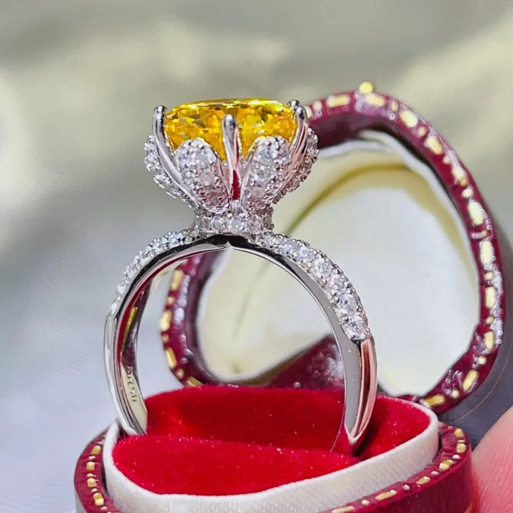 5 Carat Moissanite 925 Sterling Silver Ring - VAleG