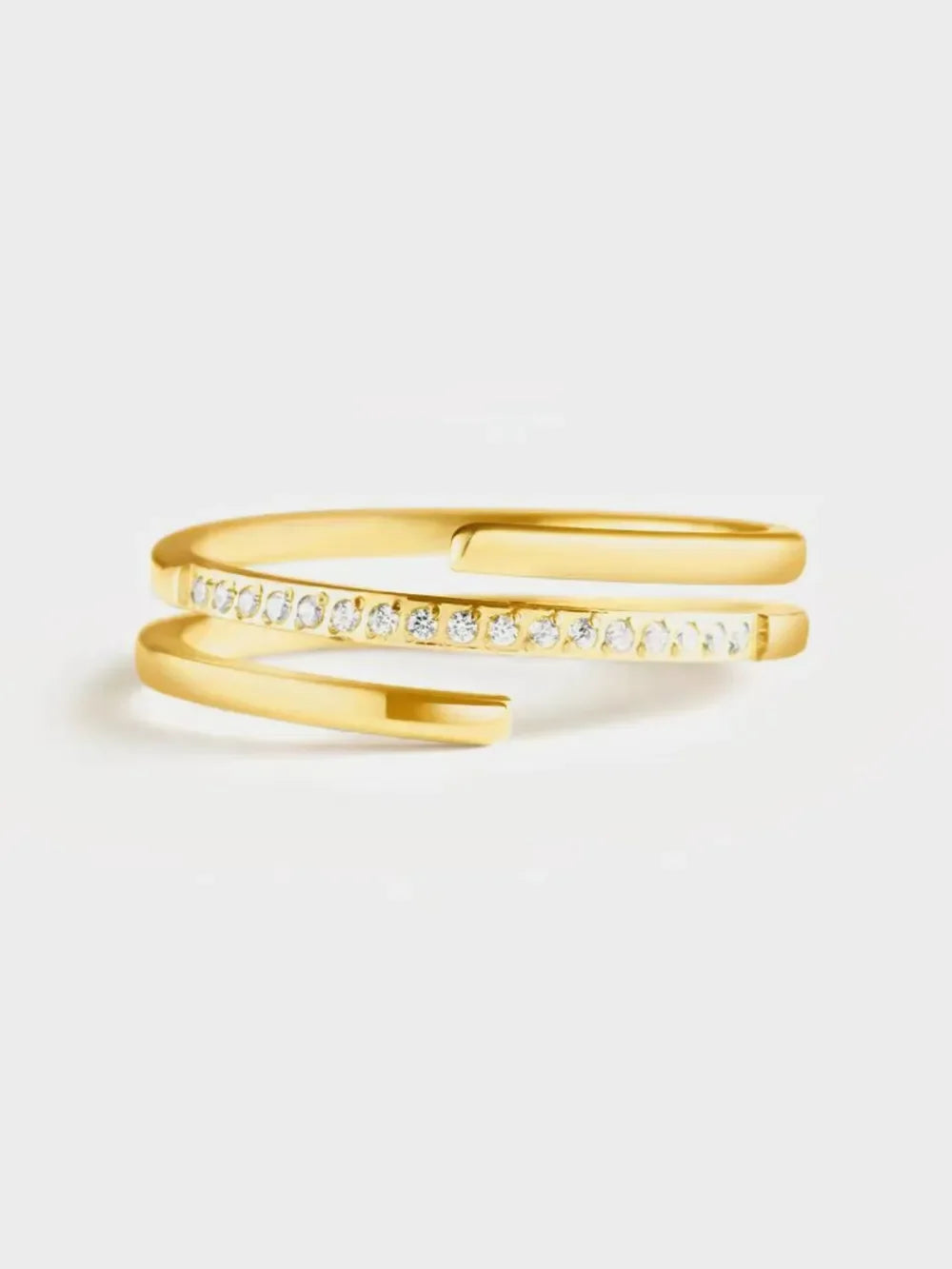 925 Sterling Silver Inlaid Zircon Ring - VAleG