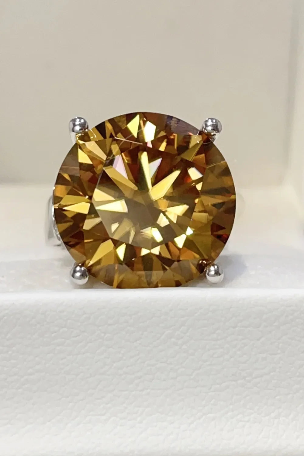 20 Carat Moissanite 925 Sterling Silver Ring - VAleG