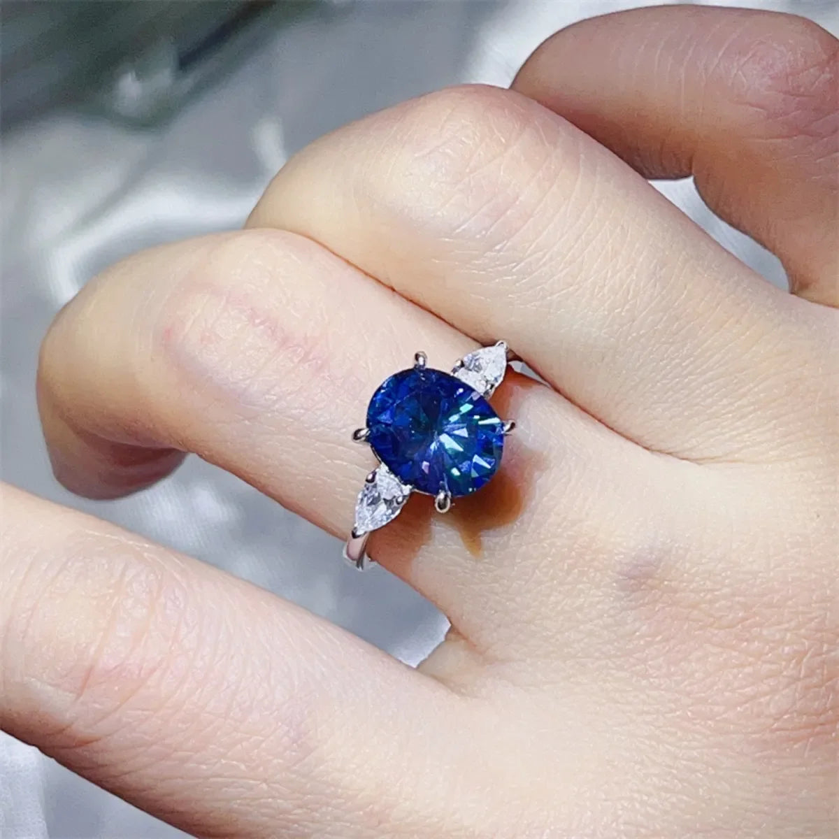 3 Carat Moissanite 925 Sterling Silver Ring - VAleG