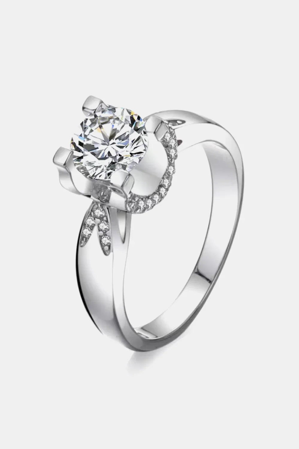 2 Carat Moissanite 925 Sterling Silver Ring - VAleG