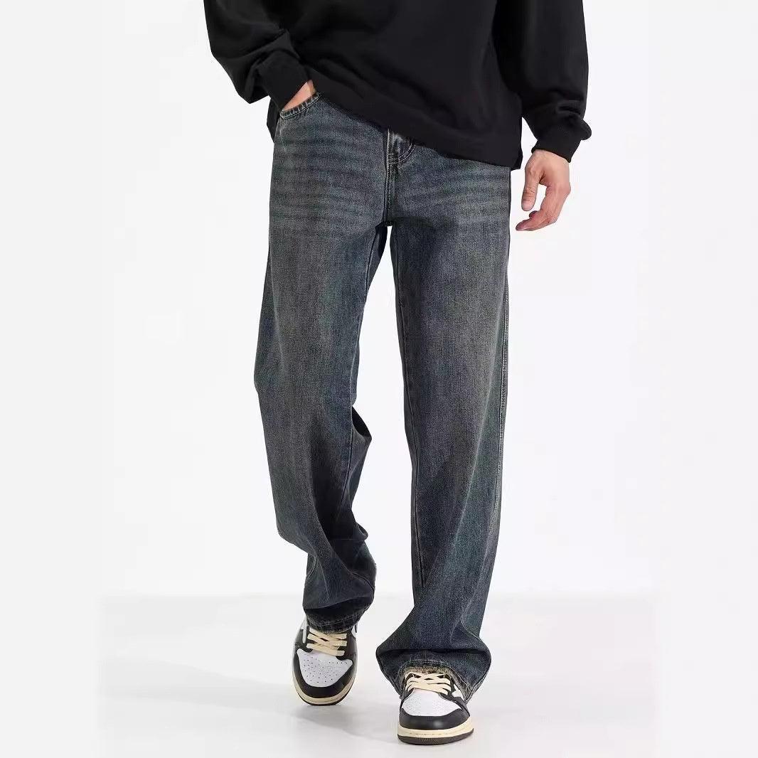 American Straight Jeans Retro Nostalgic Men - VAleG