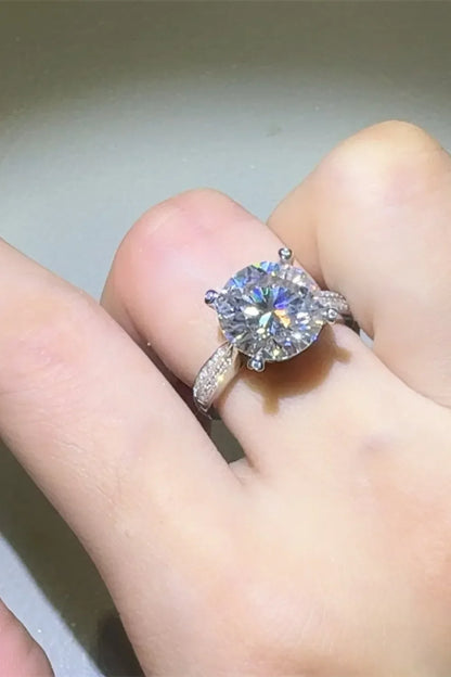 5 Carat Moissanite 925 Sterling Silver Ring - VAleG