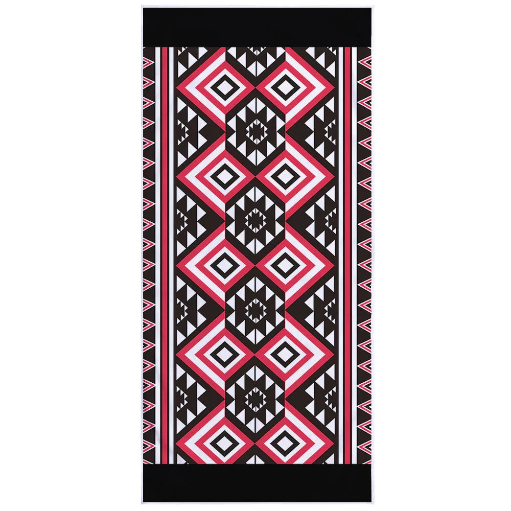 Microfiber Square Print Beach Towel - VAleG
