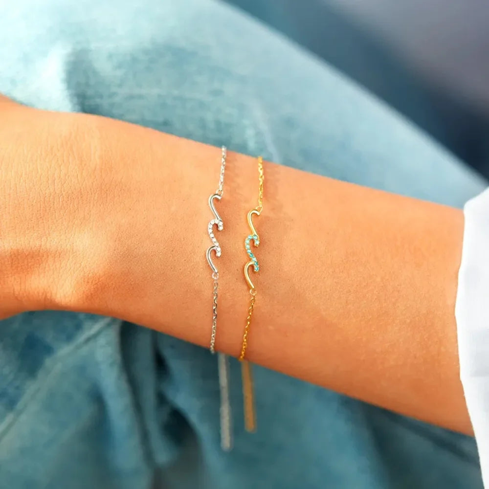 925 Sterling Silver Zircon Bracelet - VAleG