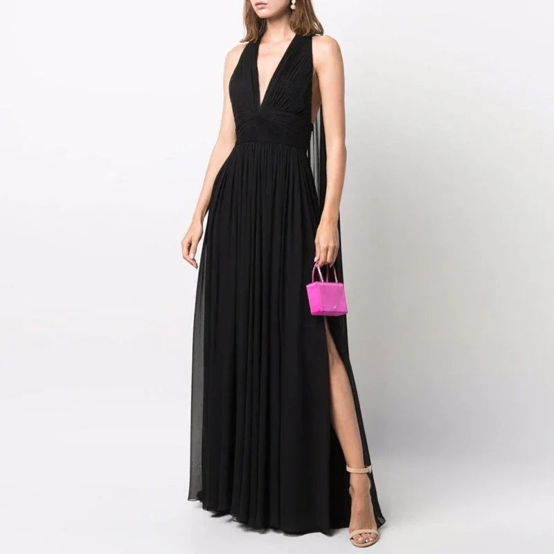 Temperament Elegant Evening Gown Long New Red Carpet Catwalk - VAleG