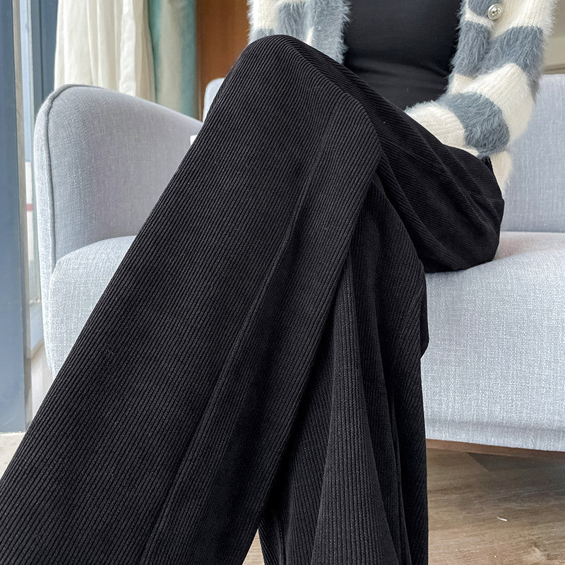 Pantaloni della tuta casual dritti con mop cadente