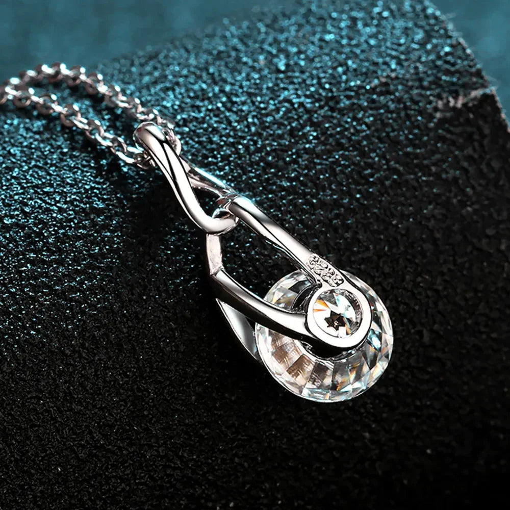 2 Carat Moissanite 925 Sterling Silver Necklace - VAleG