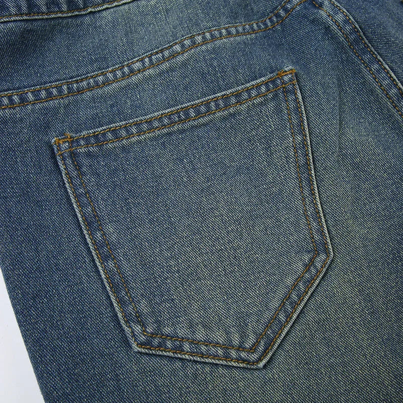 Loose And Simple All-match Denim Trousers Women - VAleG