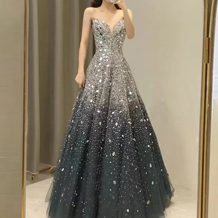Blue Heavy Industry Wedding Evening Dress - VAleG