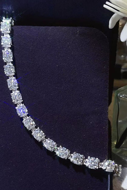 10 Carat Moissanite Platinum-Plated Bracelet - VAleG