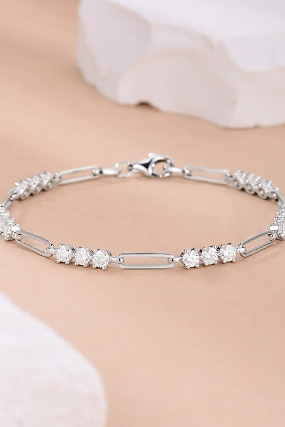 1.8 Carat Moissanite 925 Sterling Silver Bracelet - VAleG