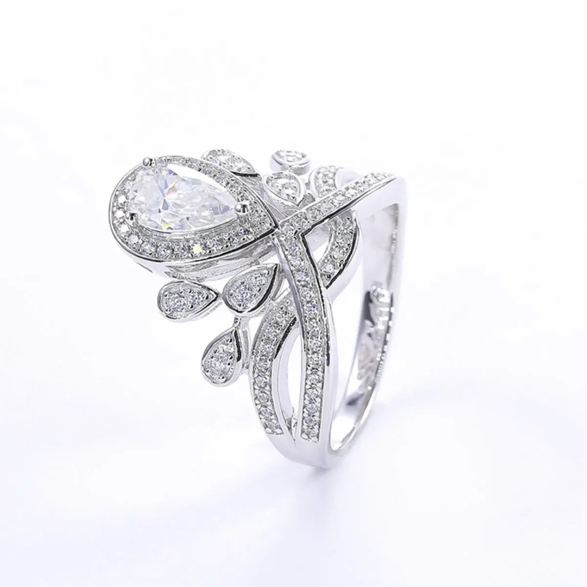 1 Carat Moissanite 925 Sterling Silver Ring - VAleG