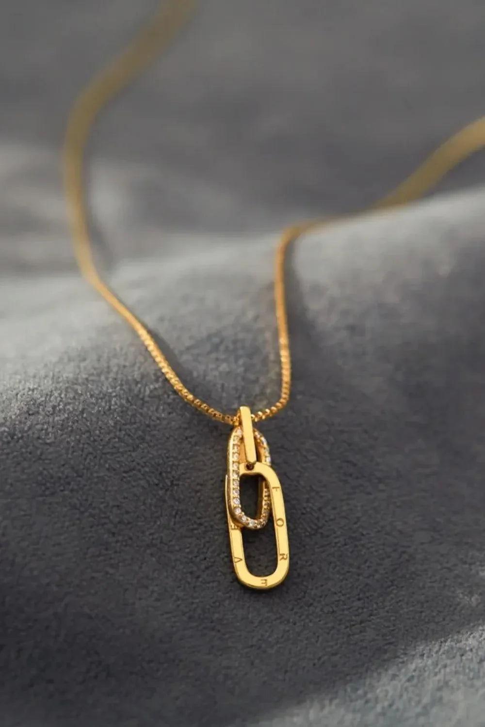 925 Sterling Silver Inland Zircon Necklace - VAleG